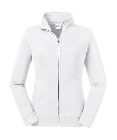 Russell Europe Ladies` Authentic Sweat Jacket, White, XS bedrucken, Art.-Nr. 234000002