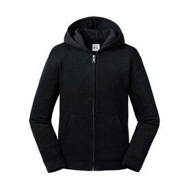 Russell Europe Kids` Authentic Zipped Hood Sweat, Black, S (104/3-4) bedrucken, Art.-Nr. 240001013 Russell Europe Kids` Authentic Zipped Hood Sweat, Black, S (104/3-4) bedrucken, Art.-Nr. 240001013