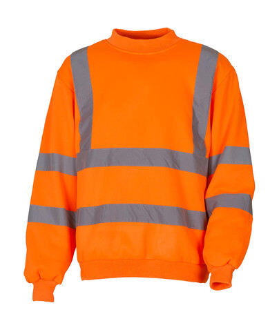 Yoko Fluo Sweatshirt, Fluo Orange, 3XL bedrucken, Art.-Nr. 277774056