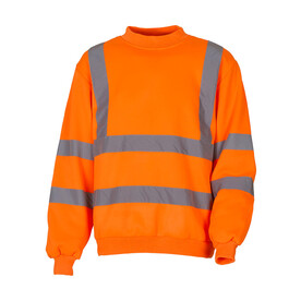 Yoko Fluo Sweatshirt, Fluo Orange, S bedrucken, Art.-Nr. 277774051