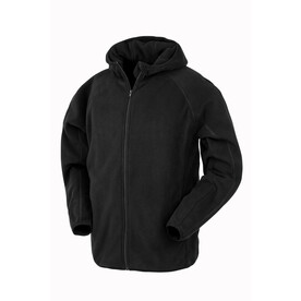 Result Hooded Recycled Microfleece Jacket, Black, XS bedrucken, Art.-Nr. 283331012 Result Hooded Recycled Microfleece Jacket, Black, XS bedrucken, Art.-Nr. 283331012