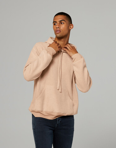 Bella Unisex Sueded Fleece Pullover Hoodie, Black Heather, S bedrucken, Art.-Nr. 299061083