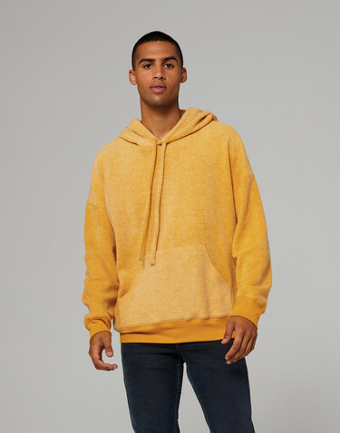Bella Unisex Sueded Fleece Pullover Hoodie, Black Heather, S bedrucken, Art.-Nr. 299061083