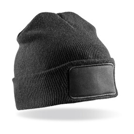 Result Double Knit Thinsulate™ Printers Beanie, Black, One Size bedrucken, Art.-Nr. 303331010 Result Double Knit Thinsulate™ Printers Beanie, Black, One Size bedrucken, Art.-Nr. 303331010