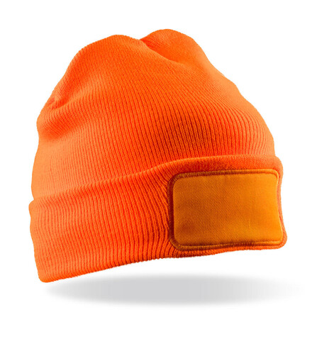 Result Double Knit Thinsulate™ Printers Beanie, Fluorescent Orange, One Size bedrucken, Art.-Nr. 303334050