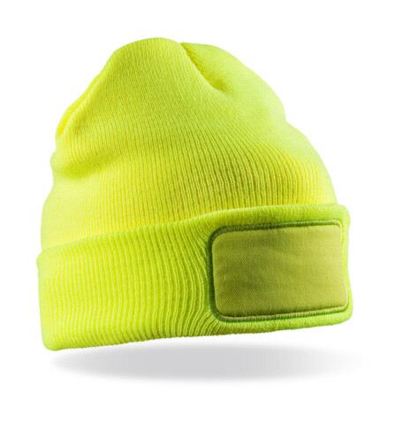 Result Double Knit Thinsulate™ Printers Beanie, Fluorescent Yellow, One Size bedrucken, Art.-Nr. 303336050