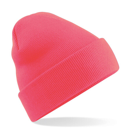 Beechfield Original Cuffed Beanie, Fluorescent Pink, One Size bedrucken, Art.-Nr. 308694350