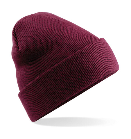 Beechfield Original Cuffed Beanie, Burgundy, One Size bedrucken, Art.-Nr. 308694480