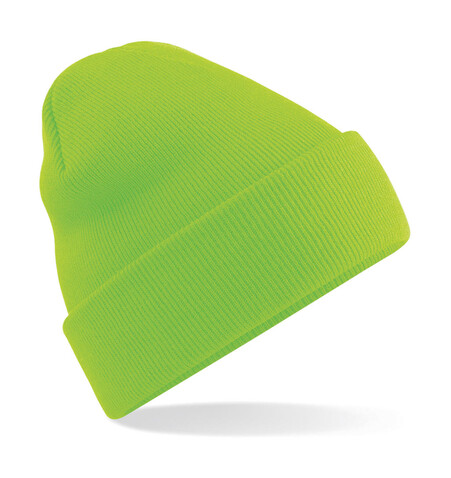 Beechfield Original Cuffed Beanie, Fluorescent Green, One Size bedrucken, Art.-Nr. 308695060