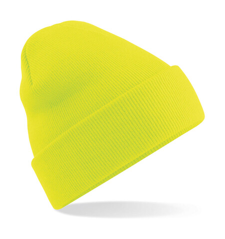 Beechfield Original Cuffed Beanie, Fluorescent Yellow, One Size bedrucken, Art.-Nr. 308696050