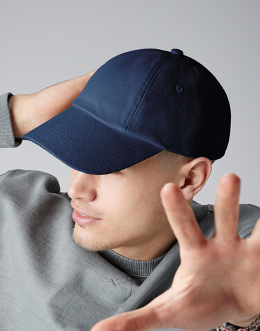 Beechfield Low Profile Heavy Cotton Drill Cap, French Navy, One Size bedrucken, Art.-Nr. 311692010