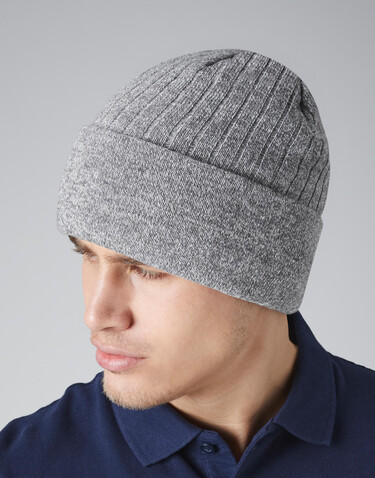 Beechfield Thinsulate™ Beanie, Heather Grey, One Size bedrucken, Art.-Nr. 320691230