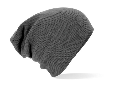 Beechfield Slouch Beanie, Smoke Grey, One Size bedrucken, Art.-Nr. 322691360