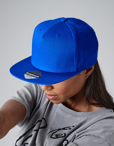 Beechfield 5 Panel Snapback Rapper Cap, Bottle Green, One Size bedrucken, Art.-Nr. 325695400