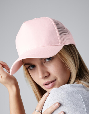 Beechfield Snapback Trucker, Pastel Pink/Pastel Pink, One Size bedrucken, Art.-Nr. 328694660