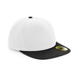 Beechfield Original Flat Peak Snapback, White/Black, One Size bedrucken, Art.-Nr. 331690560 Beechfield Original Flat Peak Snapback, White/Black, One Size bedrucken, Art.-Nr. 331690560