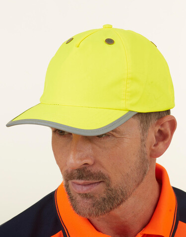 Yoko Safety Bump Cap, Fluo Yellow, One Size bedrucken, Art.-Nr. 355776050