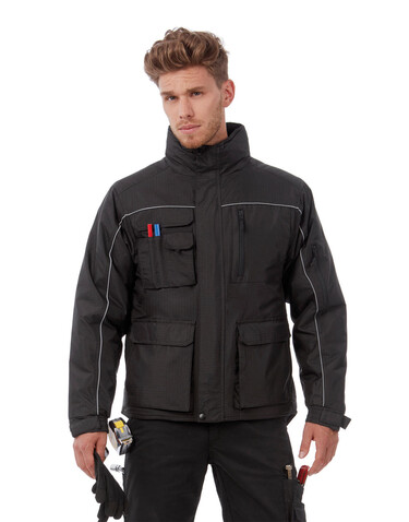 B &amp; C Shelter PRO Jacket, Black, S bedrucken, Art.-Nr. 421421013