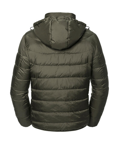 Russell Europe Men`s Hooded Nano Jacket, Black, S bedrucken, Art.-Nr. 423001013
