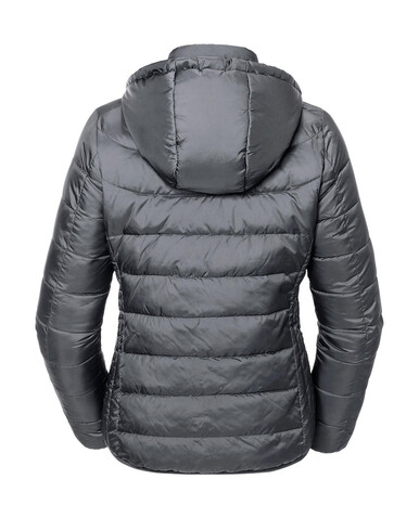 Russell Europe Ladies` Hooded Nano Jacket, Black, XS bedrucken, Art.-Nr. 424001012