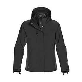 StormTech Ladies` Atmosphere 3-in-1 Jacket, Black/Granite, XS bedrucken, Art.-Nr. 430181892