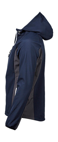 Tee Jays Hooded Lightweight Performance Softshell, Navy/Grey, M bedrucken, Art.-Nr. 435542743