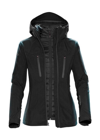 StormTech Women`s Matrix System Jacket, Black/Carbon, S bedrucken, Art.-Nr. 480181723
