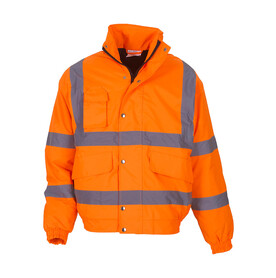 Yoko Fluo Bomber Jacket, Fluo Orange, S bedrucken, Art.-Nr. 480774051 Yoko Fluo Bomber Jacket, Fluo Orange, S bedrucken, Art.-Nr. 480774051