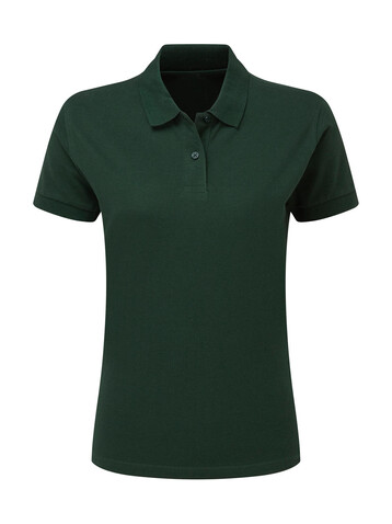 SG Cotton Polo Women, Bottle Green, XS bedrucken, Art.-Nr. 513525402