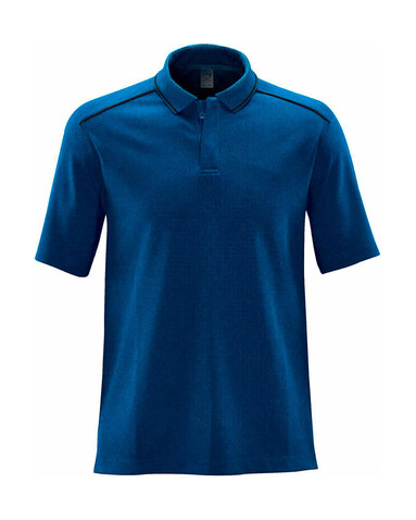 StormTech Endurance HD Polo, Azure/Black, XL bedrucken, Art.-Nr. 515183564