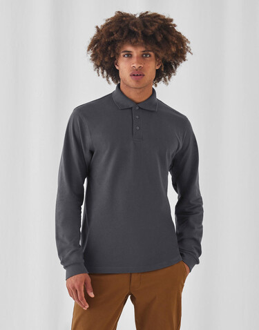 B &amp; C Heavymill LSL Polo, Navy, M bedrucken, Art.-Nr. 565422004