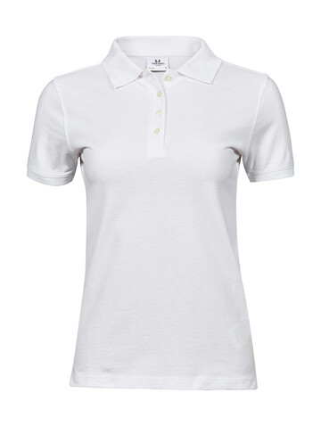 Tee Jays Ladies` Heavy Polo Piqué, White, S bedrucken, Art.-Nr. 578540003