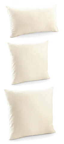 Westford Mill Fairtrade Cotton Canvas Cushion Cover, Black_x000D_, 30x50cm (S) bedrucken, Art.-Nr. 633281011