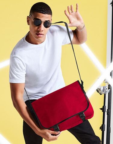 Bag Base Messenger Bag, French Navy, One Size bedrucken, Art.-Nr. 679292010