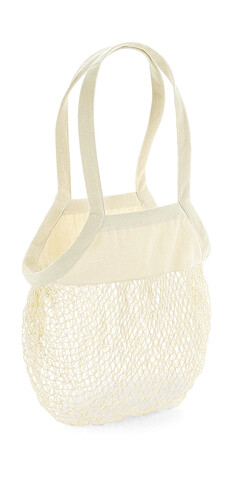Westford Mill Organic Cotton Mesh Grocery Bag, Natural, One Size bedrucken, Art.-Nr. 682280080