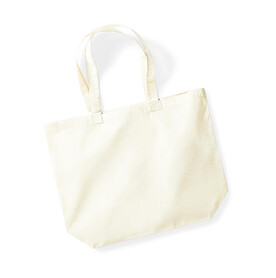 Westford Mill Organic Premium Cotton Maxi Tote, Natural, One Size bedrucken, Art.-Nr. 683280080