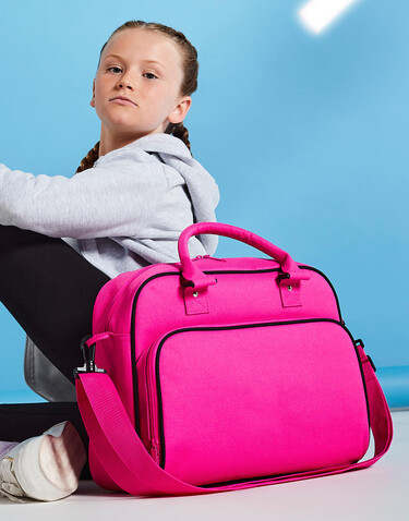 Bag Base Junior Dance Bag, Classic Pink/Light Grey, One Size bedrucken, Art.-Nr. 696294830