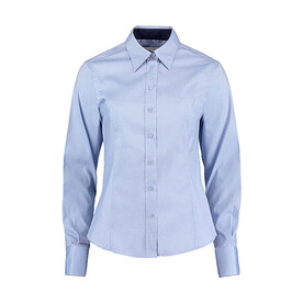 Kustom Kit Women`s Tailored Fit Premium Contrast Oxford Shirt, Light Blue/Navy, XS bedrucken, Art.-Nr. 767113632 Kustom Kit Women`s Tailored Fit Premium Contrast Oxford Shirt, Light Blue/Navy, XS bedrucken, Art.-Nr. 767113632