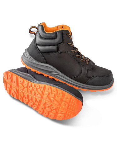 Result Stirling Safety Boot - Größe 36, Black/Grey/Orange, 36 (UK 3) bedrucken, Art.-Nr. 795331970