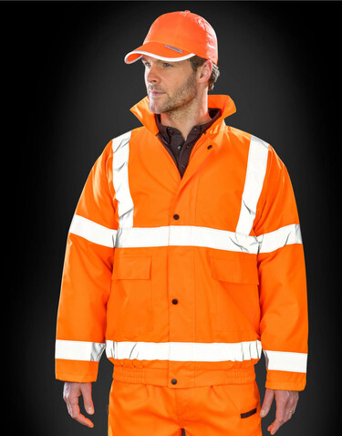 Result Core Hi-Vis Winter Blouson, Fluorescent Orange, S bedrucken, Art.-Nr. 819334053