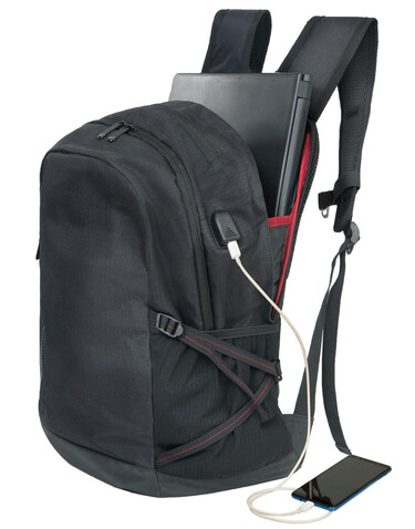 Shugon Leipzig Daily Laptop Backpack, Black/Black, One Size bedrucken, Art.-Nr. 903381920