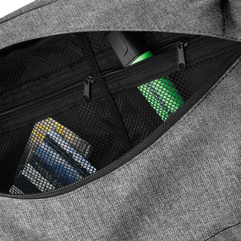 Bag Base Oversized Across Body Bag, Grey Marl, One Size bedrucken, Art.-Nr. 904291280