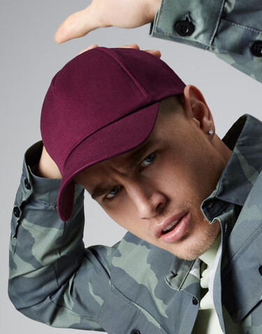Beechfield Authentic 5 Panel Cap, Classic Red, One Size bedrucken, Art.-Nr. 904694010
