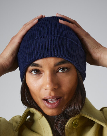 Beechfield Organic Cotton Beanie, Mustard, One Size bedrucken, Art.-Nr. 905696450
