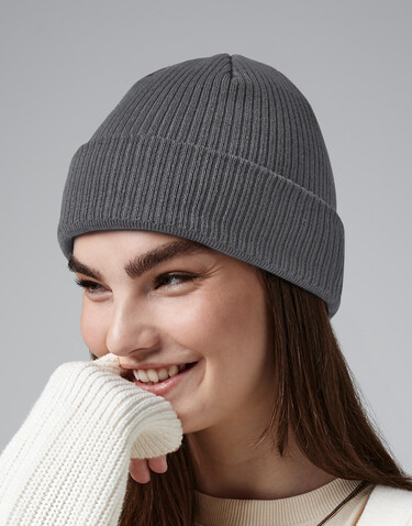 Beechfield Organic Cotton Beanie, Mustard, One Size bedrucken, Art.-Nr. 905696450