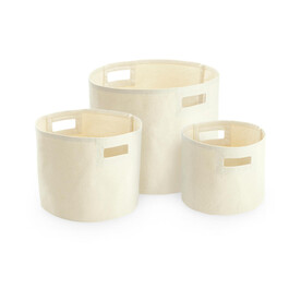 Westford Mill Canvas Storage Tubs, Natural, L bedrucken, Art.-Nr. 906280085