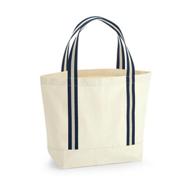 Westford Mill EarthAware® Organic Boat Bag, Natural/French Navy, One Size bedrucken, Art.-Nr. 907280550 Westford Mill EarthAware® Organic Boat Bag, Natural/French Navy, One Size bedrucken, Art.-Nr. 907280550