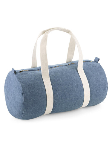 Bag Base Denim Barrel Bag, Denim Blue, One Size bedrucken, Art.-Nr. 911293190