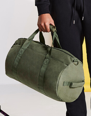 Bag Base Vintage Canvas Barrel Bag, Vintage Oxford Navy, One Size bedrucken, Art.-Nr. 912292110