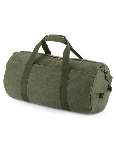Bag Base Vintage Canvas Barrel Bag, Vintage Oxford Navy, One Size bedrucken, Art.-Nr. 912292110